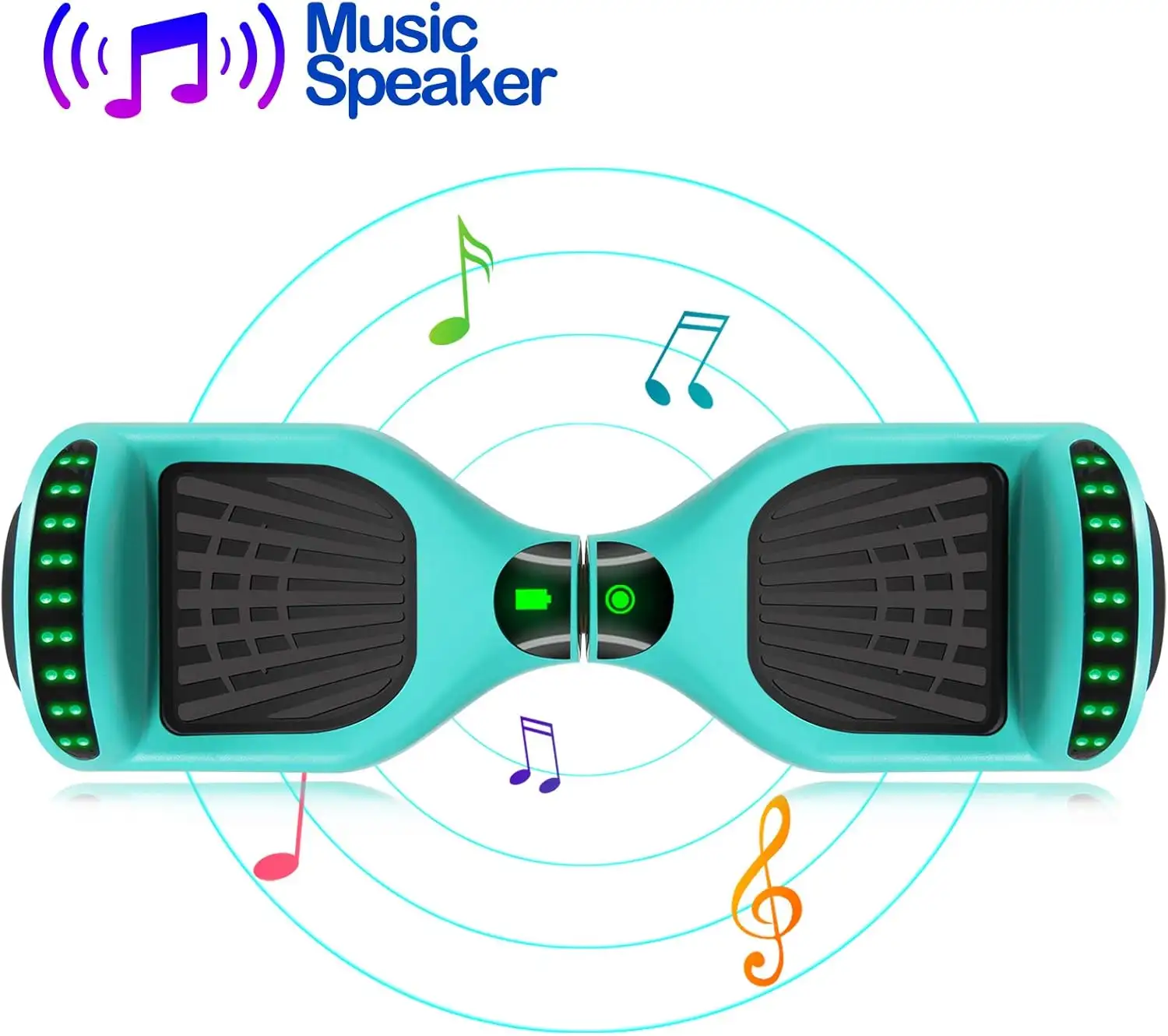 SISIGAD A12 Mixed Color Hoverboard, with Bluetooth and Colorful Lights Self Balancing Scooter - 719UPZ 1K3L._AC_SL1500_