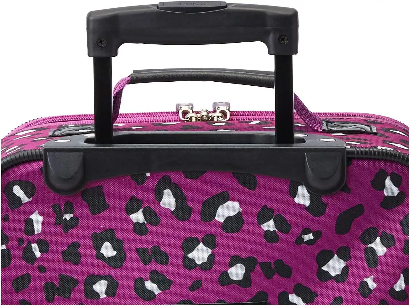 Rockland Fashion Softside Upright Luggage Set, Expandable,Telescopic Handle,Wheel, Purple Leopard, 2-Piece (1419) - 71uNFuW76L._AC_SL1348_