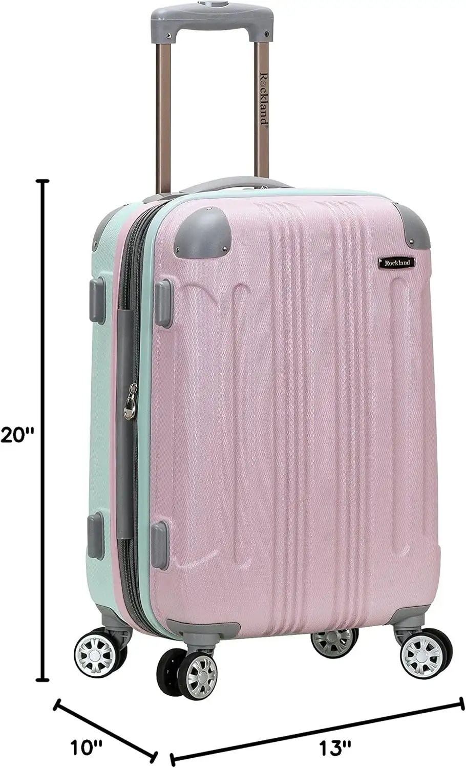 Rockland London Hardside Spinner Wheel Luggage, Multicolor, Carry-On 20-Inch - 81W8XbEs1cL._AC_SL1500_