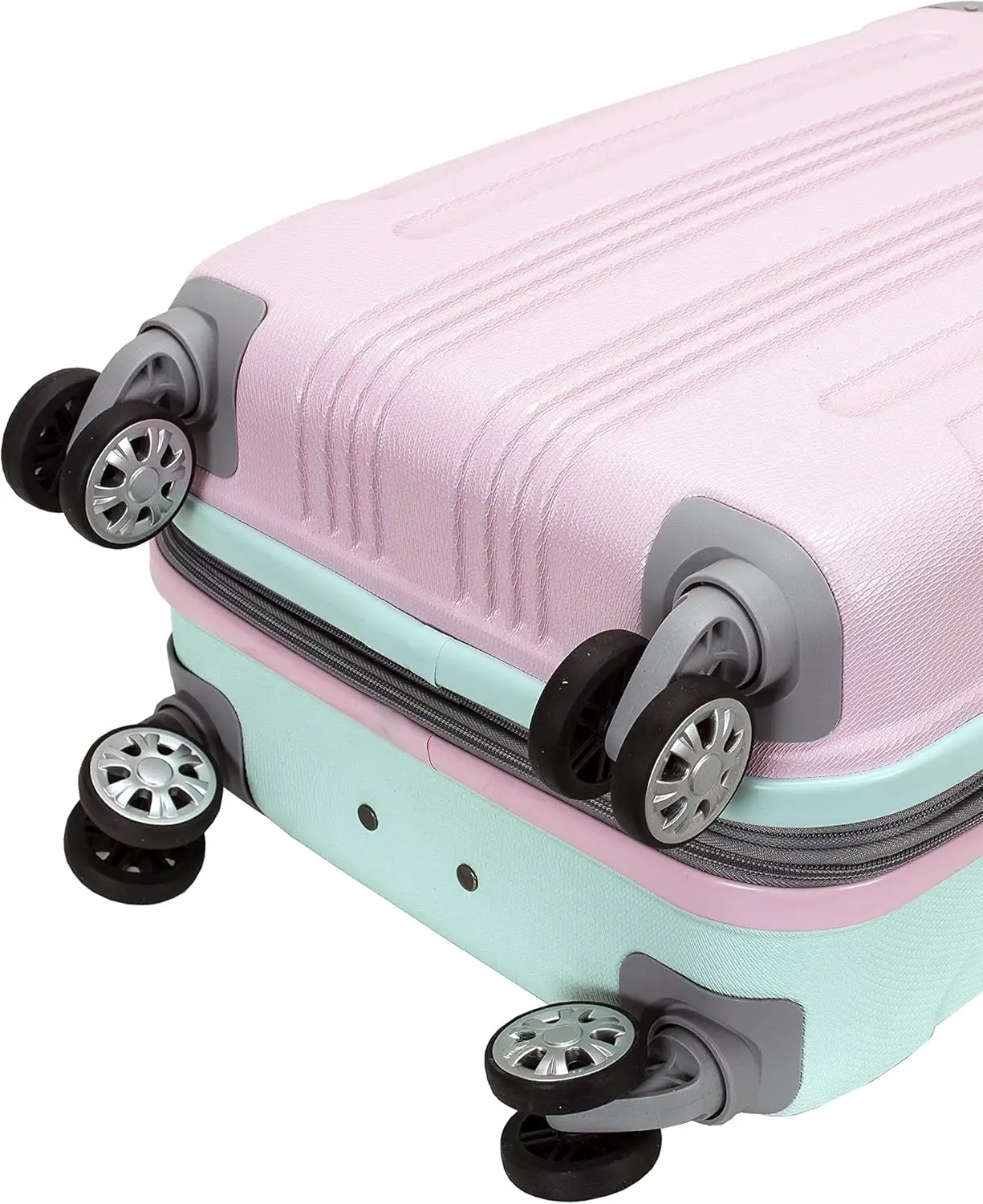 Rockland London Hardside Spinner Wheel Luggage, Multicolor, Carry-On 20-Inch - 91HdhSrbLL._AC_SL1500_