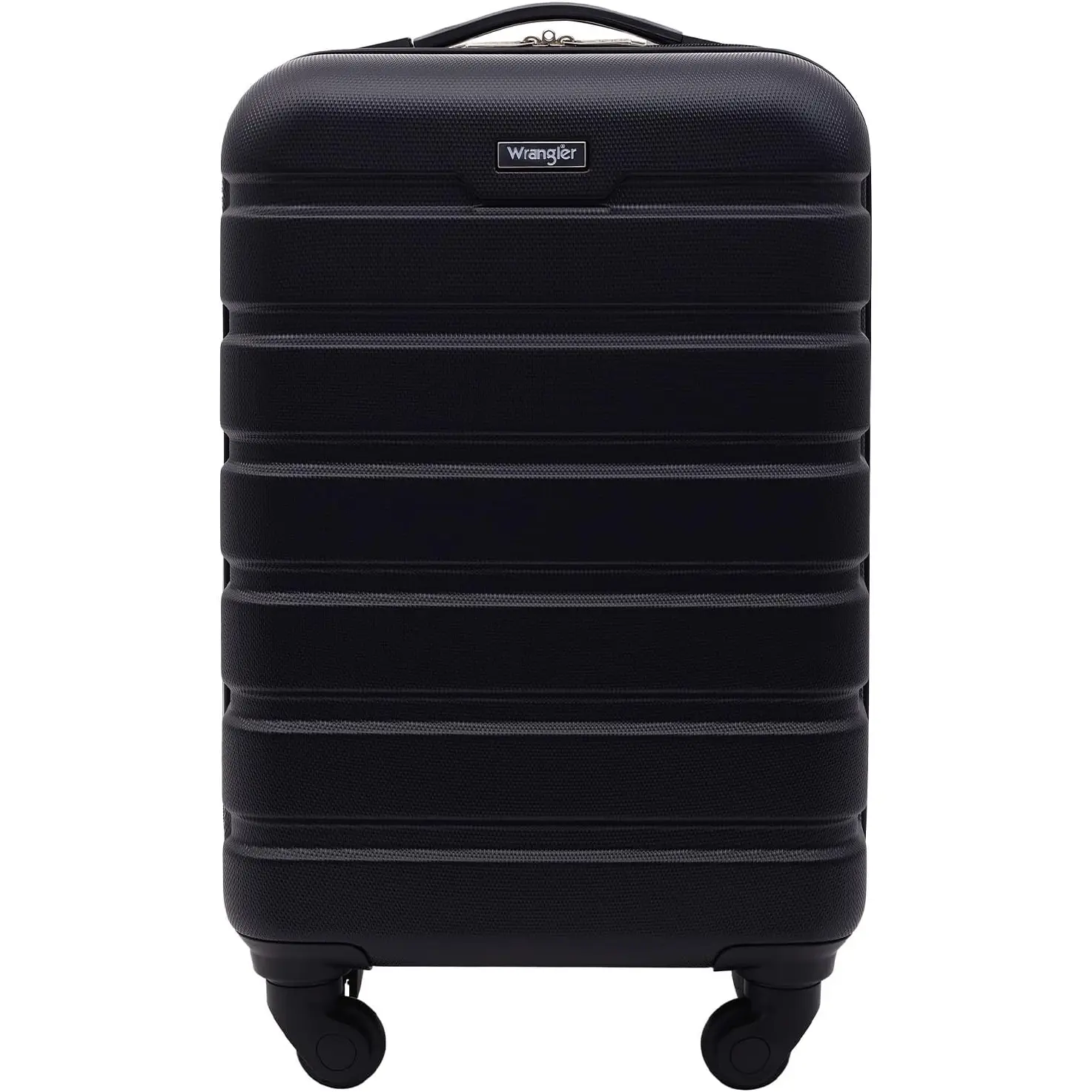 Wrangler Hardside Carry-On Spinner Luggage, Black, 20-Inch - 1