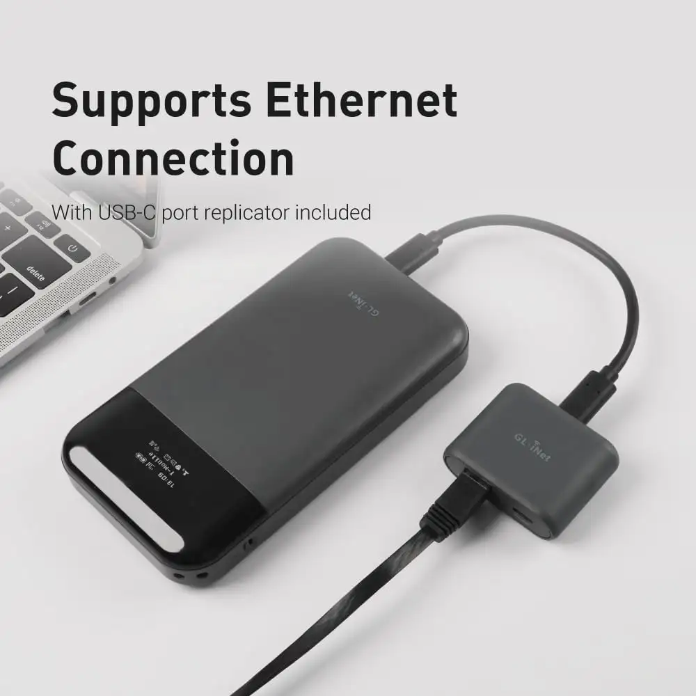 GL.iNet GL-E750V2 (MUDI) 4G LTE, OpenWrt, OpenVPN, WireGuard, Tor, 7000mAh, Global Version (EM060K-G) - 51GIms84VL._AC_SL1000_