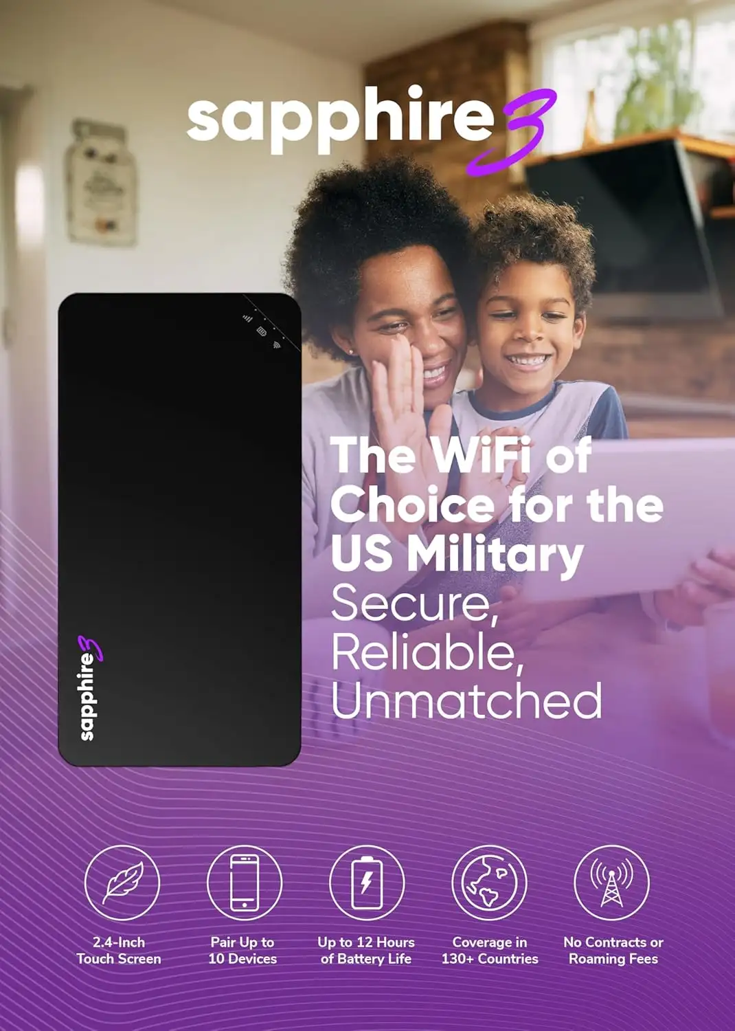 Sapphire 3 Mobile Hotspot, 130+ Countries, Supports 300 Mobile Networks - 81IVxtGRS5L._AC_SL1500_